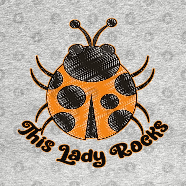 Cute Ladybug Design - This Lady Rocks by Animal Specials